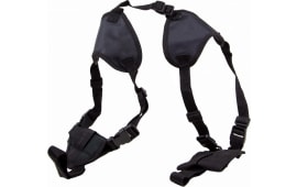 Bulldog WSHD20 Deluxe Shoulder Harness Black Nylon Harness Fits 2-3" Barrels/Ruger LCP/Glock 42/43  Ambidextrous