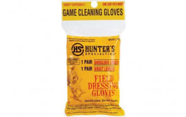 Hunters Specialties 100047 Deluxe Field Dressing Gloves White Latex Short/Full Length 2 Per Pkg
