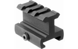 Aim Sports ML111 Riser Mount Picatinny 1" High 1.6" Long Black Anodized Aluminum.