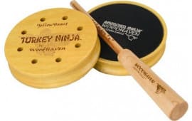 Woodhaven WH086 Anodized Ninja  Friction Call Attracts Turkeys Black/Natural Aluminum/Wood