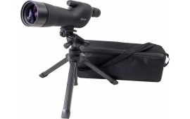 Firefield FF11018K Spotting Scope Kit 20-60x 60mm Black Rubber Armor Angled Body BaK-4 Roof Prism & Straight Eye Piece