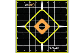 Allen EZ Aim Splash Reactive Adhesive Target, Grid Sight-In, 8"x8", 6-Pack, Splash Reactive Marking.