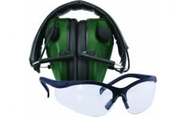 Caldwell Shooting 487309 E-Max Lo Pro Elec Muff w/Shooting Glasses