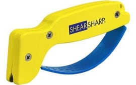 AccuSharp 002C ShearSharp Scissors Sharpener Diamond Tungsten Carbide Sharpener Yellow/Blue