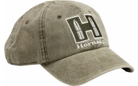 Hornady Sage Green Cotton Cap, Apparel, One Size Fits Most, Embroidered 'H' Logo