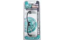 Radians WS2310CS Ladies Range Eyewear 99.9% UV Rated Clear Lens with Gray & Aqua Accents Frame