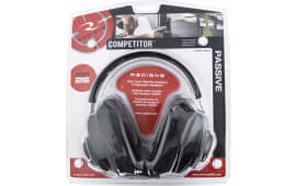 Radians Competitor 26 Hearing Protection Earmuff Black, NRR 26 dB, Adjustable Steel Headband.