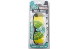 Radians WS2340CS Ladies Range Eyewear 99.9% UV Rated Amber Lens with Gray & Aqua Accents Frame