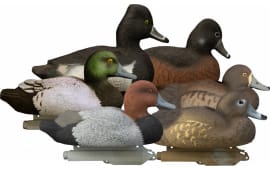 Higdon Outdoors 19994 Standard Diver Pack  Bluebill/Redhead/Ringneck Species Multi Color Foam Filled 6 Pack