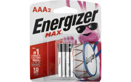 Energizer E92BP-2 Max AAA Alkaline Batteries, 1.5 Volt, 2000mAh, 2 Pack.