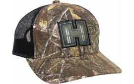 Outdoor Cap Hornady HRN03A Cap Apparel Canvas Realtree Edge/Black, Low Crown, Qtech Cooling Sweatband.
