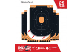 EZ-Aim 15501-25 Splash Adhesive Paper Orange with Silhouette Black Target 12.50" W x 18.25" H 25 Per Pkg