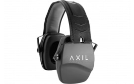 Axil LLC TRACKR-PS Tracker Passive Muff Over the Head Style with Gray Ear Cups, Black Headband, 25dB & is Sweat/Water Resistant for Adults 1 Pair