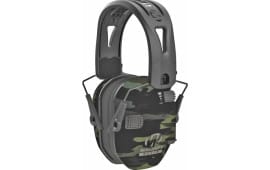 Walker's GWP-RSEMRH-MCCG Razor Slim Electronic Muff 23 dB Over the Head Polymer Gray MultiCam Ear Cups with Black Tacti-Grip Headband