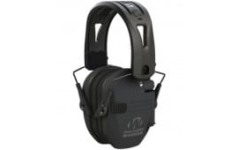 Walker's GWP-RSEMRH RAZR Razor Slim Electronic Muff 23 dB Over the Head Polymer Black Ear Cups with Black Tacti-Grip Headband