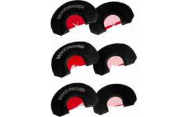 Woodhaven WH303 Red Ninja Reverse Hammer Diaphragm Call Triple Reed Attracts Turkeys Black