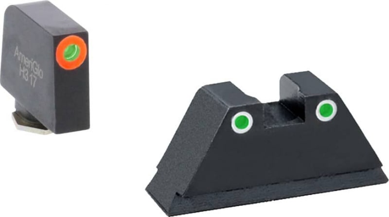 AmeriGlo Sight Set Front/Rear, Green/Orange/Green - GL-331