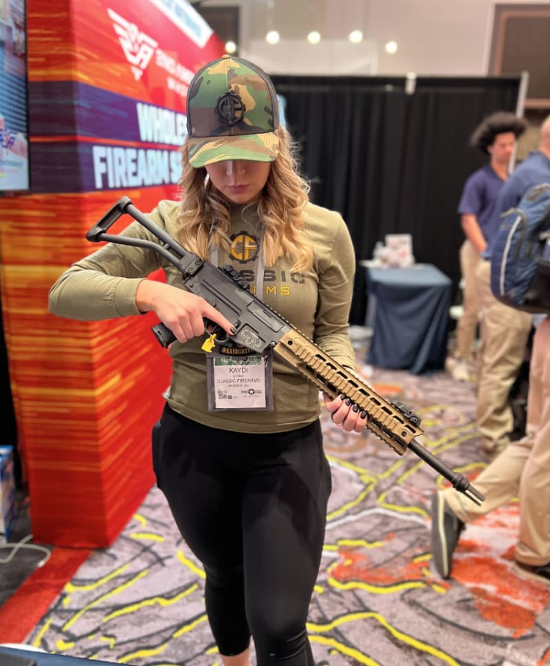 Kaydi with the Brigade Makasi at SHOT Show 2023