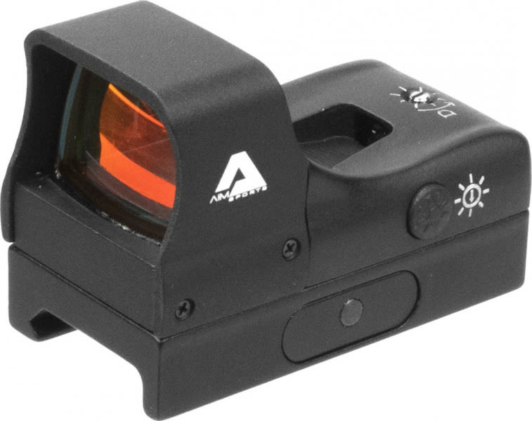 Aim Sports Compact 1x27mm Reflex Red Dot Sight, Illuminated 3.5 MOA Dot - RT5C1