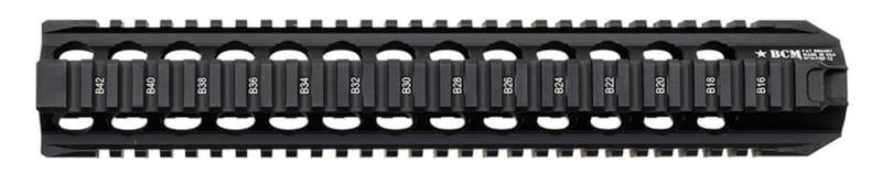 Bravo Company Mfg M1913 Picatinny 12" Quad Rail Free Float Handguard, Black - QRF12556BLK