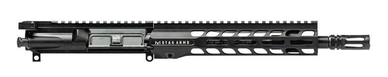 Stag Arms STAG 15 Tactical Complete Right Handed AR-15 Upper Receiver, 10.5\" Black Nitride Barrel with Aero Precision BREACH Charging Handle & BCG - STAG15100312L