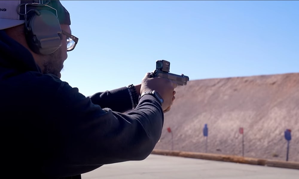 Jason shoots the 92XI SAO Gara at SHOT Show 2025