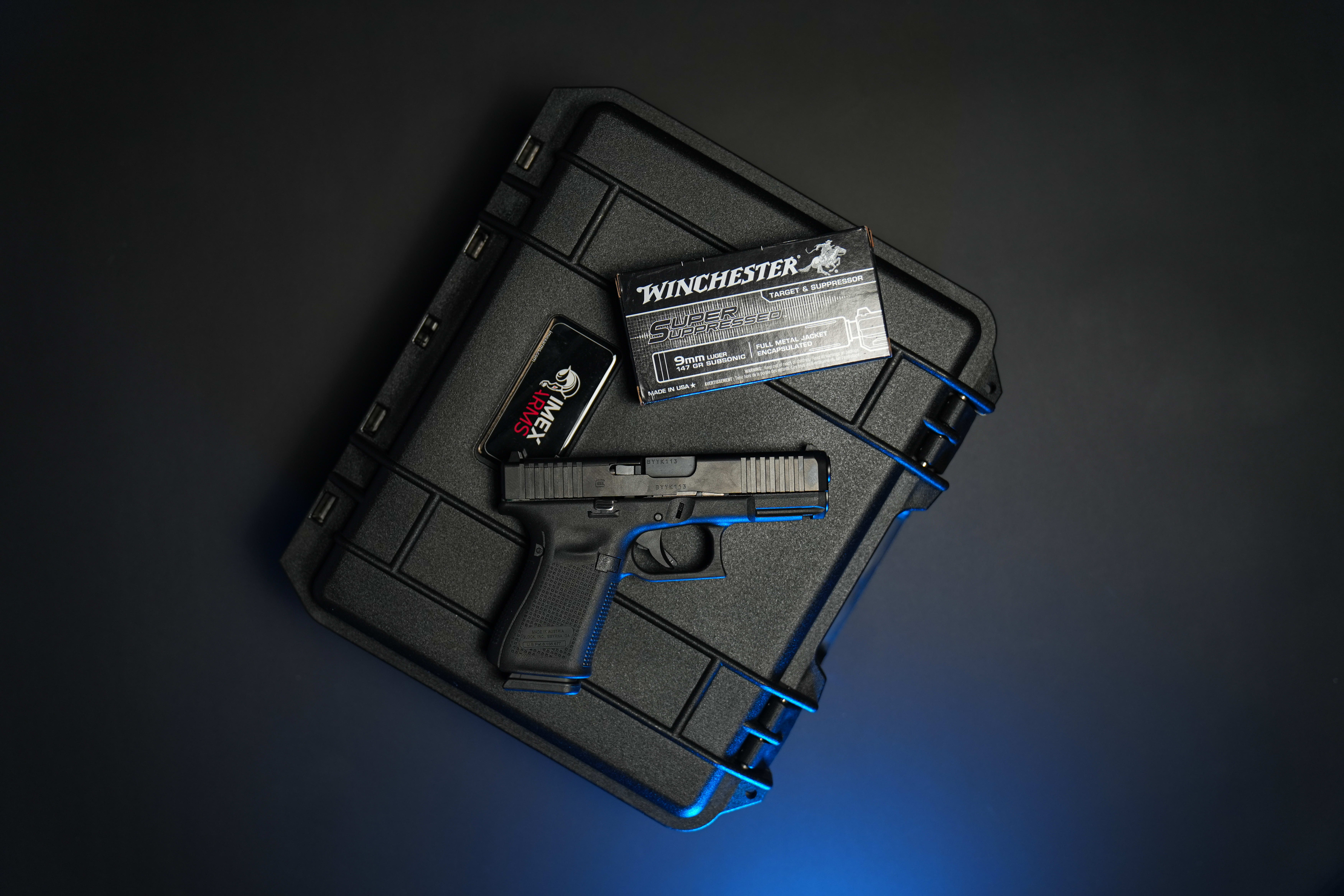 Side View Of The Glock 19M MOS 9mm Pistol