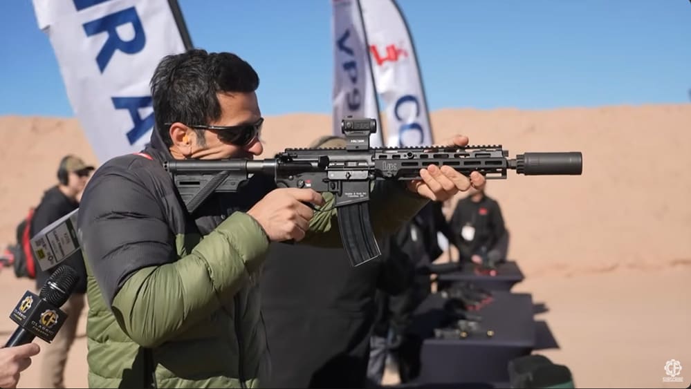Kaya shoots the MR556 A4 during Industry Day At The Range