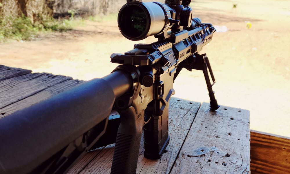 The Ruger SFAR .308 Rifle On The Bench