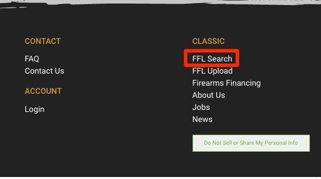 FFL Search Location